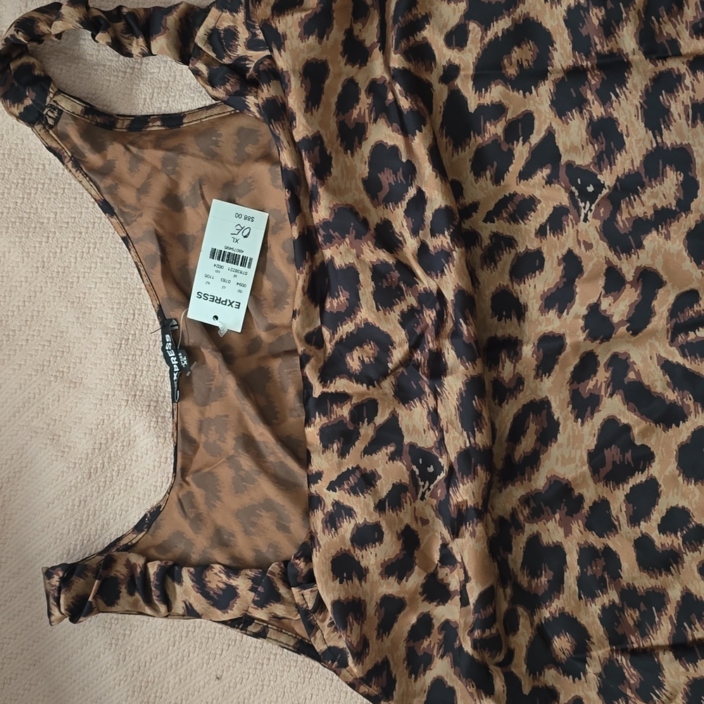Leopard Print Sleeveless Dress
